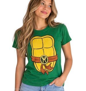 Nickelodeon Women's Jr's Teenage Mutant Ninja Turtle T-Shirt